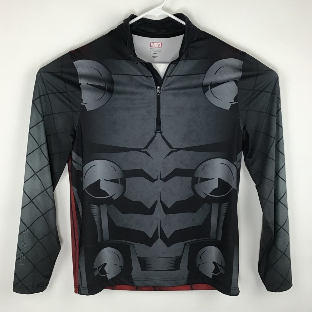 Spyder Marvel Thor men’s long sleeve quarter zip pullover large